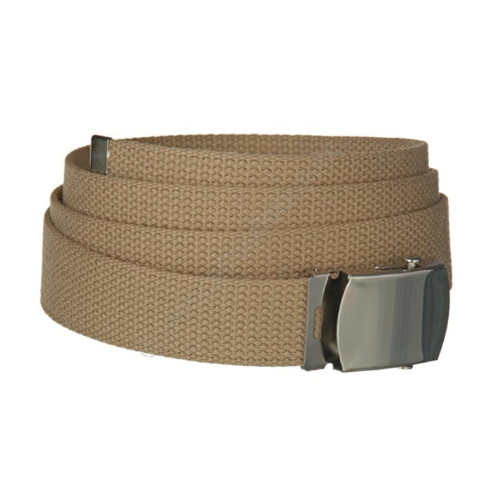 Opasek khaki 3cm stYE-ubrn-E spona